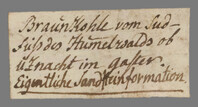 L 01242
<br/>
Label met opschrift
<br/>
<em>Escher von der Linth, Johannes Conrad (1767-1823)</em>